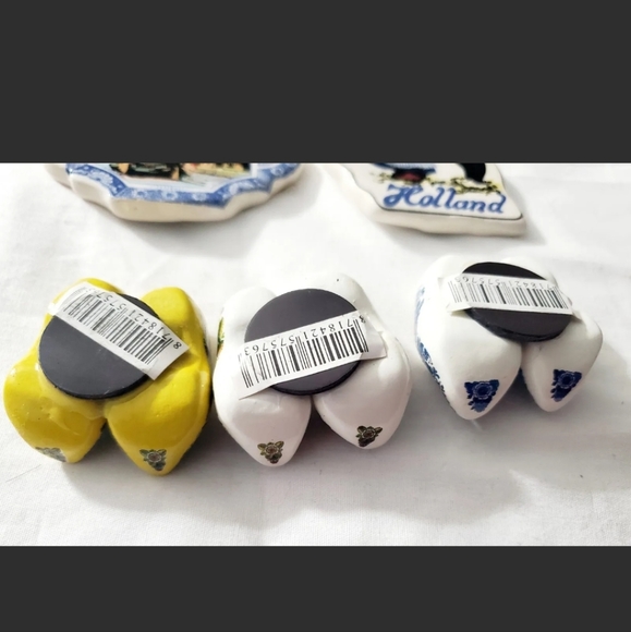 :* Lot of 5 new holland Netherlands refrigerator Magnets clogs and plates - Picture 5 of 6